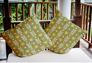 Spring Garden Polyester Indoor/Outdoor Pillow, Apple Green, 20"x20"
