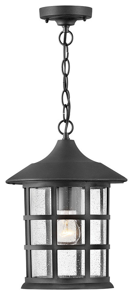 Hinkley Freeport Coastal Elements Medium Hanging Lantern, Textured Black