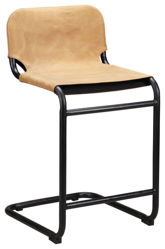 Industrial Baker Counter Stool Tan - M2 - Brown