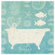 "Pacific Bath I" Digital Paper Print by Studio Mousseau, 32"x32"