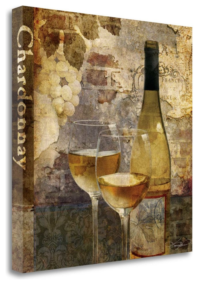 "Chardonnay" By Keith Mallett,Ready to Hang Giclee Print on Gallery Wrap Canvas