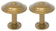 Urbanest Set Of 2 Tondo Metal Drapery Medallion Holdback, Renaissance Gold