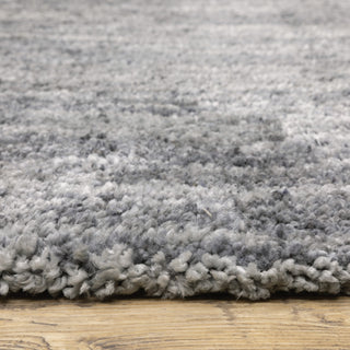Ashton Distressed Solid Shag Area Rug, 9.10X12.10