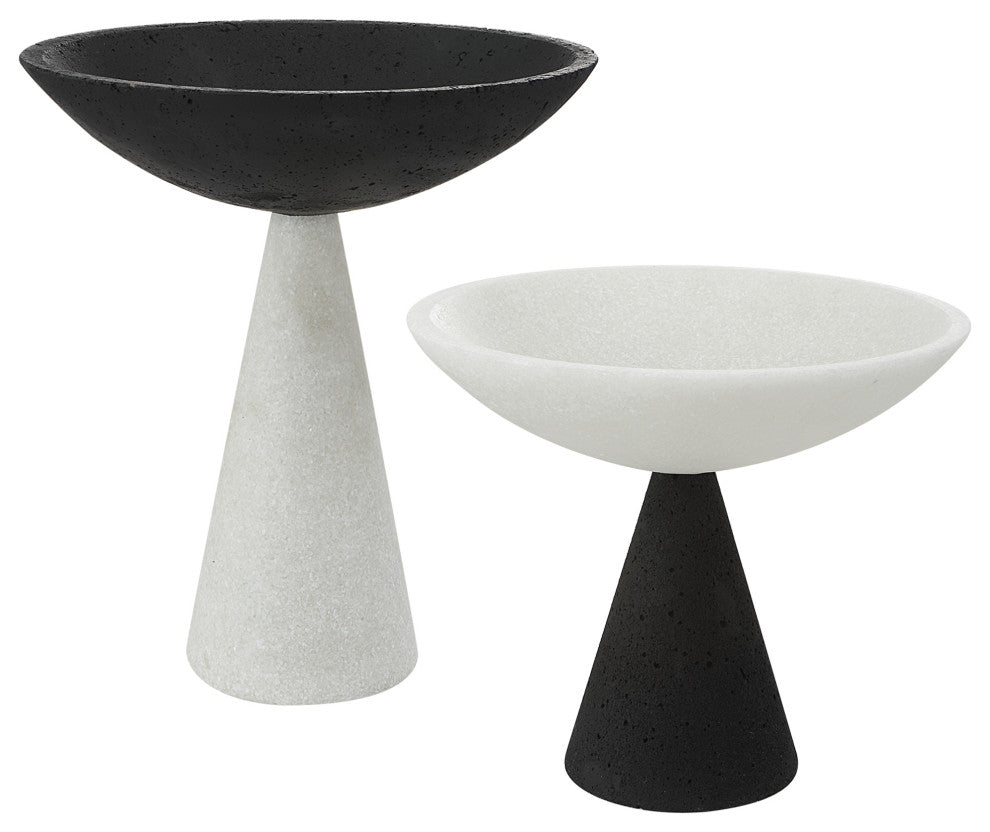 Uttermost 18012 Antithesis Marble Bowls, Set of 2