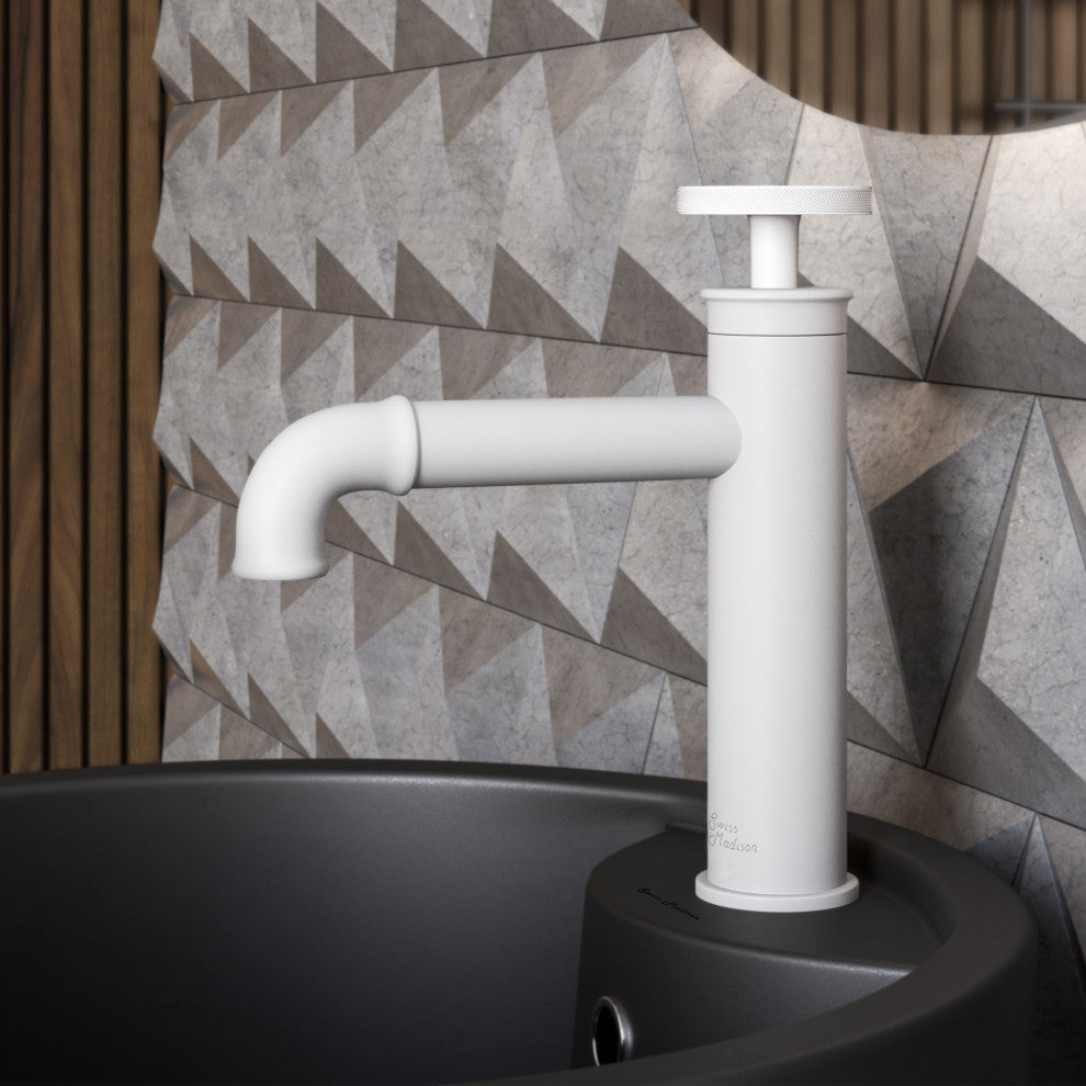 Avallon 7" Single Handle, Bathroom Faucet, Matte White