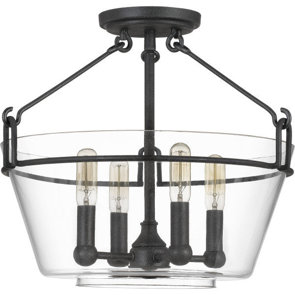 Quoizel Wells Four Light Semi-Flush Mount WEL1717GK