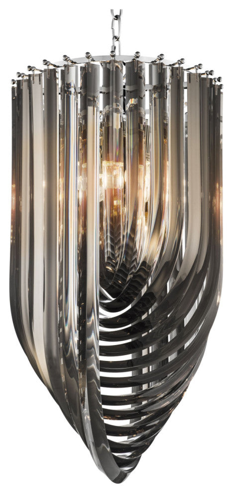Smoke Lucite Loop Chandelier | Eichholtz Murano