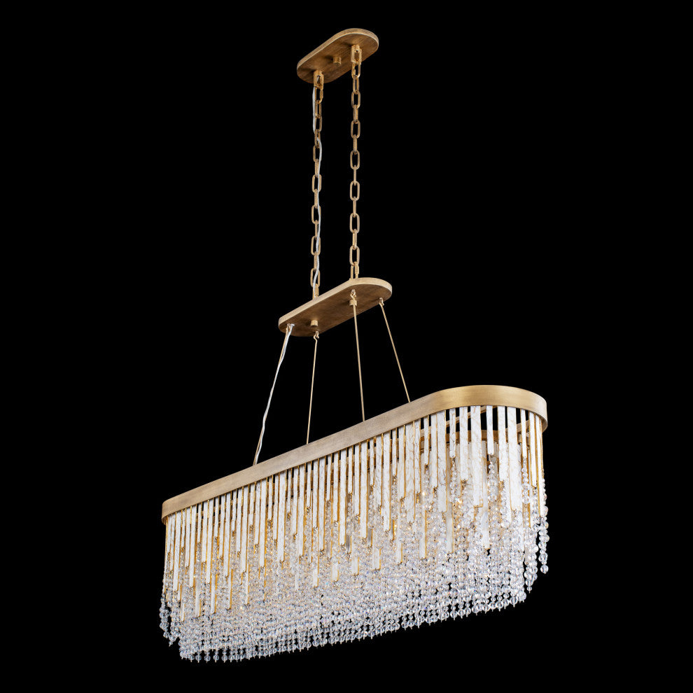 Lafayette 6-Lt Linear Pendant - Havana Gold