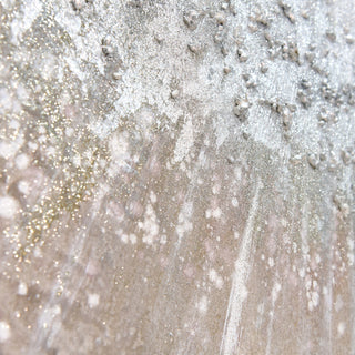 Silver Pellets Textured Metallic Hand Painted Canvas Wall Art, Mar-Cb9811-4832f
