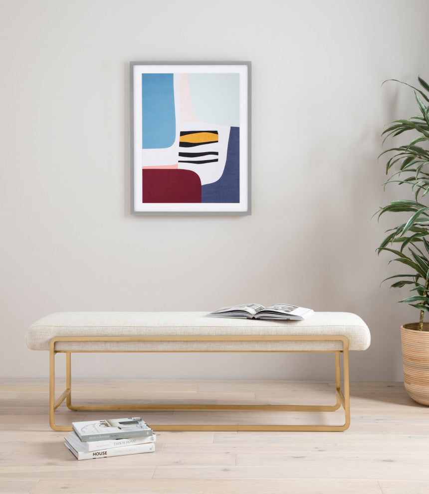 Sled Bench-Thames Cream