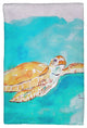Brown Sea Turtle Kitchen Towel - Two Sets of Two (4 Total)