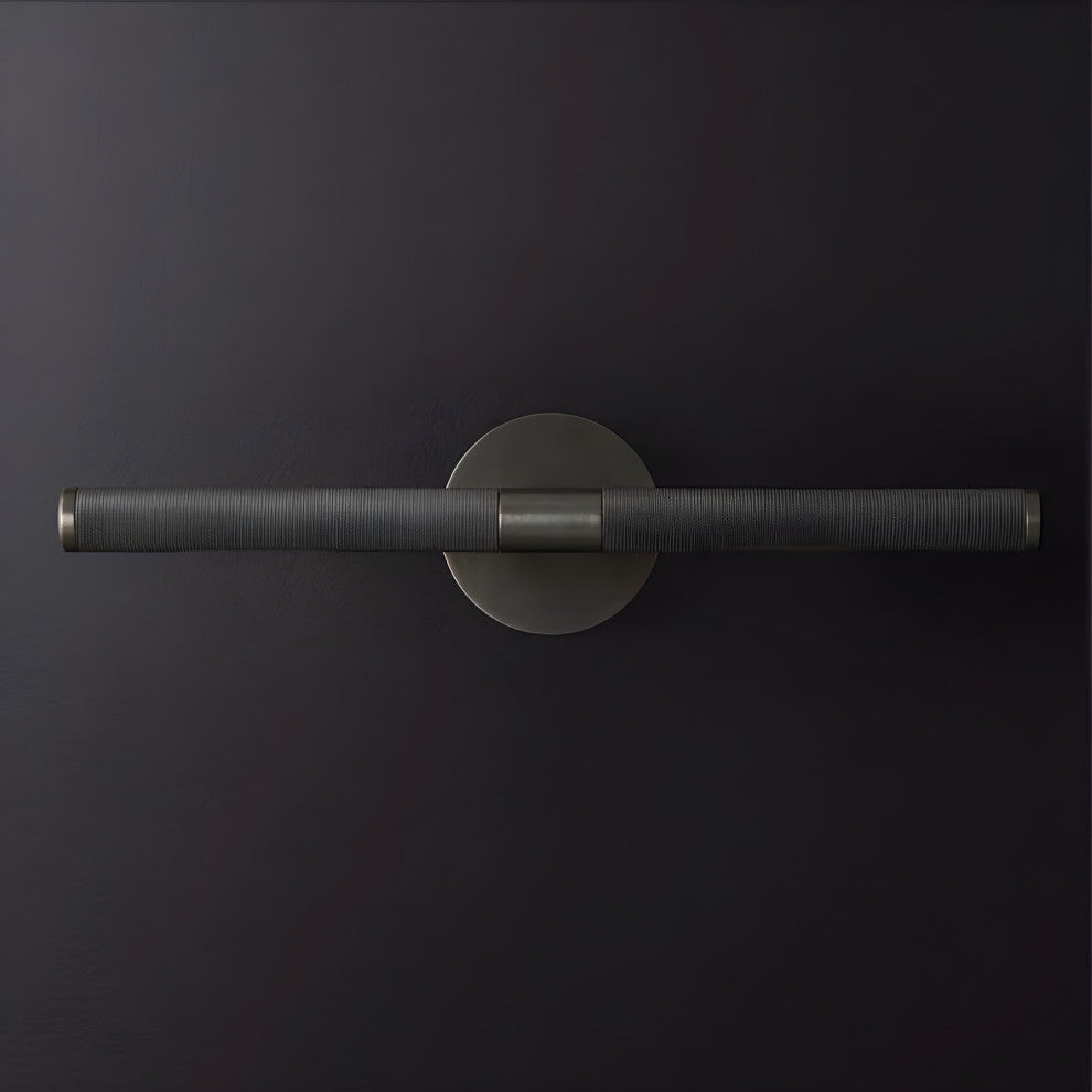 Modern Wall Lamp in the Futuristic Style for Bathroom, Bedroom, Black, Warm Light