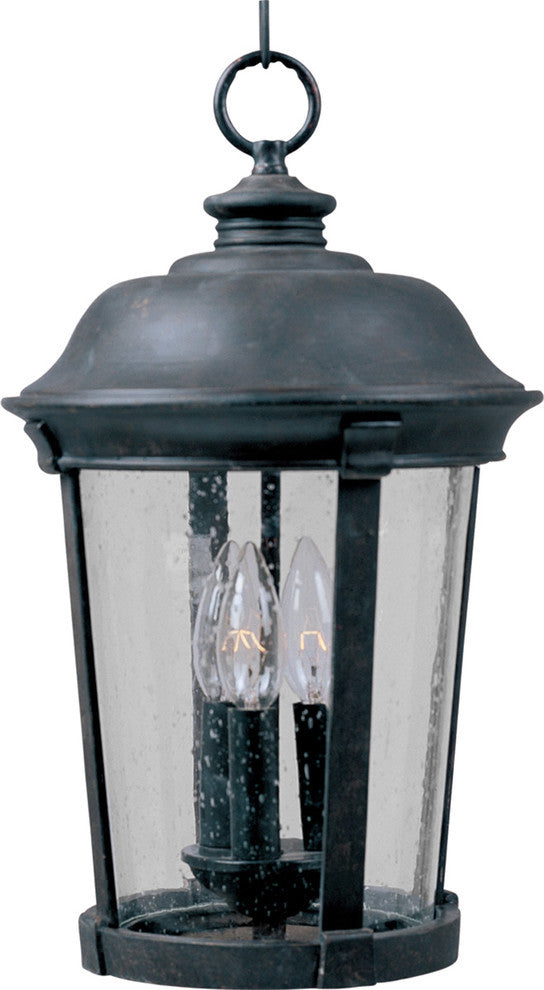 Maxim Dover Cast 3-Light Outdoor Hanging Lantern Bronze - 3028CDBZ