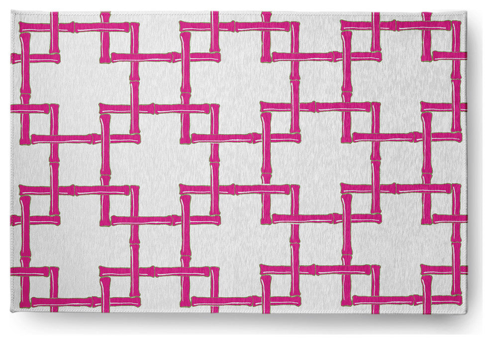 Bamboo Spring Chenille Rug, Orchid, 2'x3'