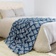 Hennessy Throw Blanket, Majolica Blue