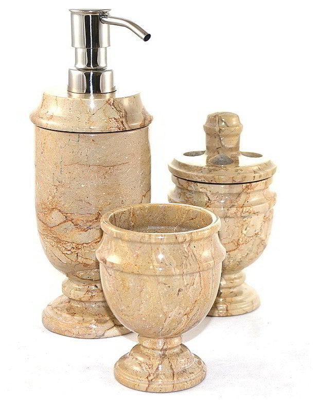 Lotion Dispenser, Sahara Beige Marble