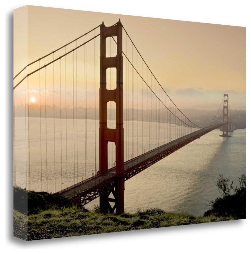 "Golden Gate Sunrise #2" By Alan Blaustein, Giclee Print on Gallery Wrap Canvas