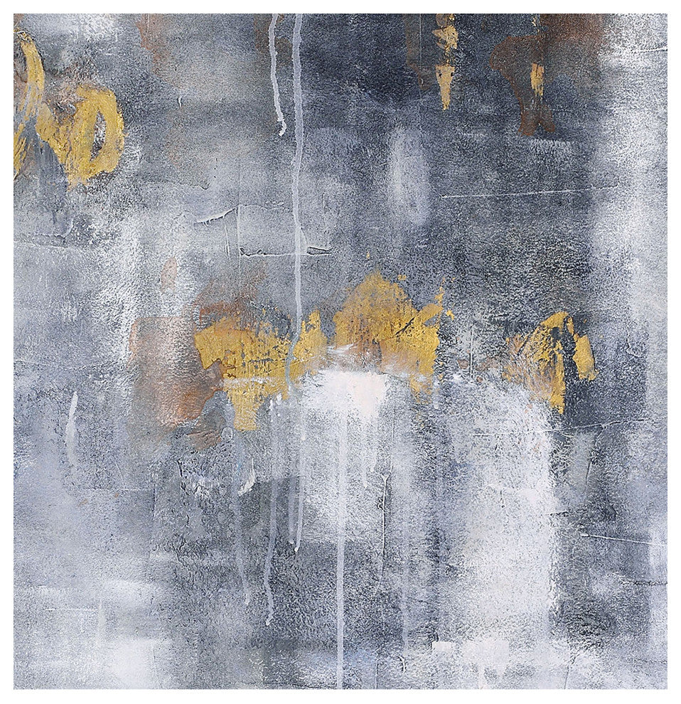 Contemporary Gold Rain Wall Dcor - Multicolor
