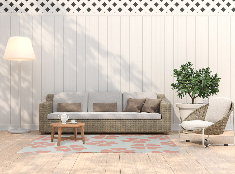 5' x 7' Lucky Patch St. Patrick's Day Chenille Indoor/Outdoor Rug