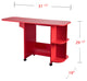Adaline Expandable Rolling Sewing Table/Craft Station, Farmhouse Red