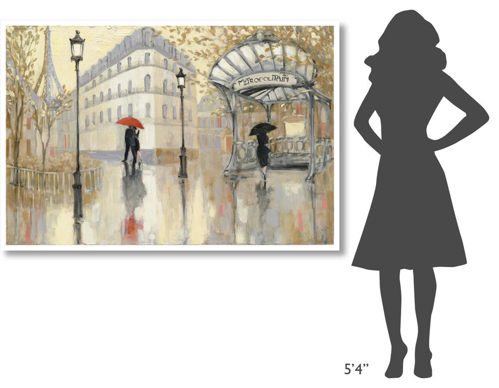 "To the Metro" Digital Paper Print by Julia Purinton, 62"x42"