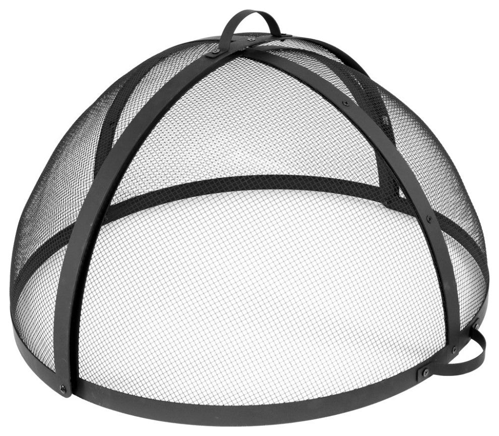 Sunnydaze Easy Access Fire Pit Spark Screen Lid Protector, 32" Diameter