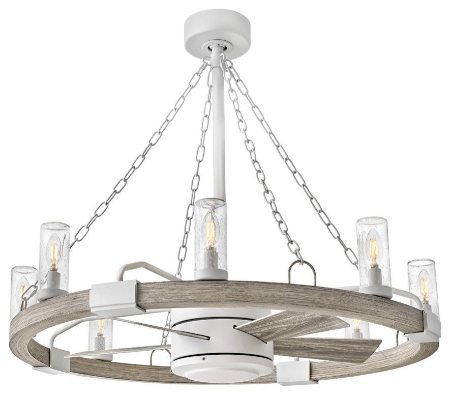 Hinkley Sawyer 36``with 28``Ceiling Fan 902928FMW-LWD