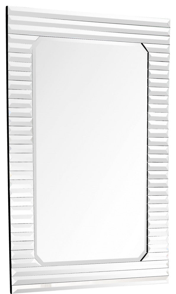 Antiqued Silver Finish Wall Mirror