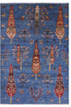 5' 9" X 8' 4" Persian Gabbeh Tribal Handmade Wool Rug Q5316