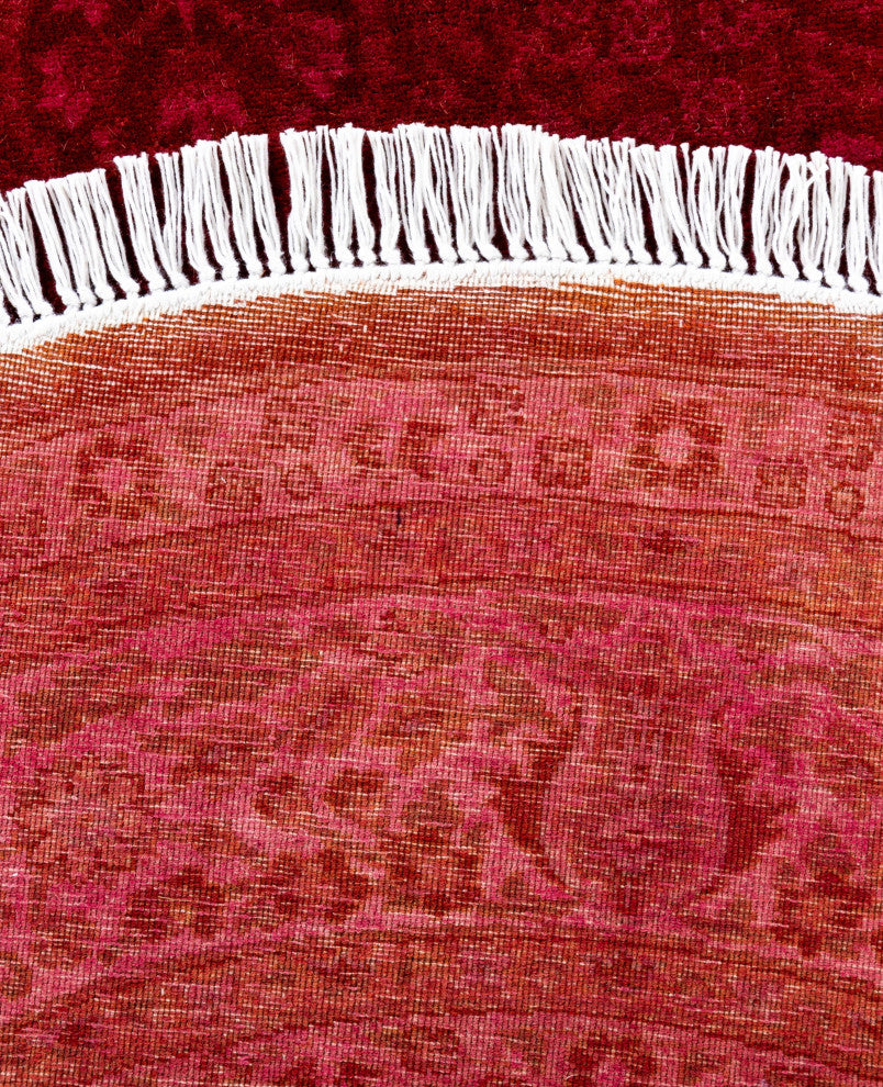 Overdyed One-of-a-Kind Hand-Knotted Area Rug Purple, 5' 1" x 7' 7"