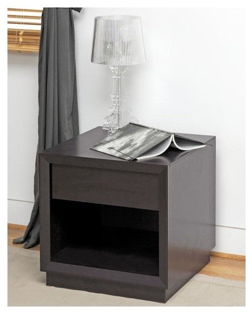 Girvin Brown Modern Accent Table and Nightstand