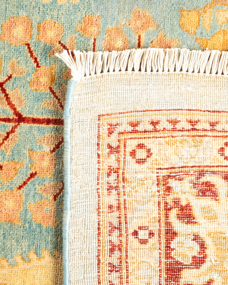 Tutku One-of-a-Kind Hand-Knotted Area Rug Light Blue, 7'10"x10'3"