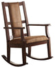 Benzara BM151939 Wooden Rocking Chair, Brown