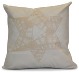 Decorative Holiday Pillow Geometric, Cream/Off-White, 26"x26"