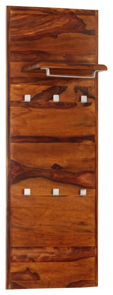 vidaXL Coat Rack Solid Sheesham Wood 46.5"x15.7"