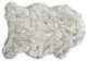 24" X 36" X 1.5" Gradient Grey Faux Sheepskin - Area Rug