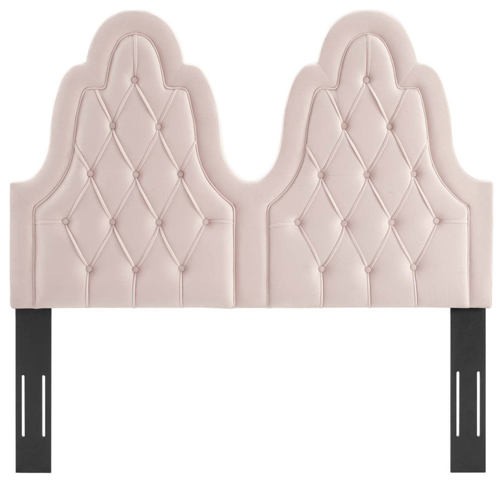 Augustine Tufted Performance Velvet King/California King Headboard Pink