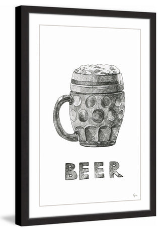 "Beer Foam II" Framed Painting Print, 16"x24"