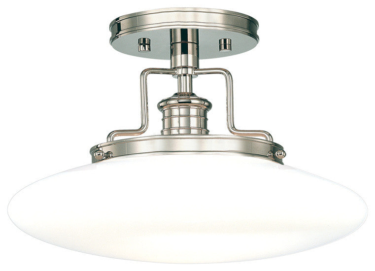 Hudson Valley 4205-PN, 1 Light Semi Flush
