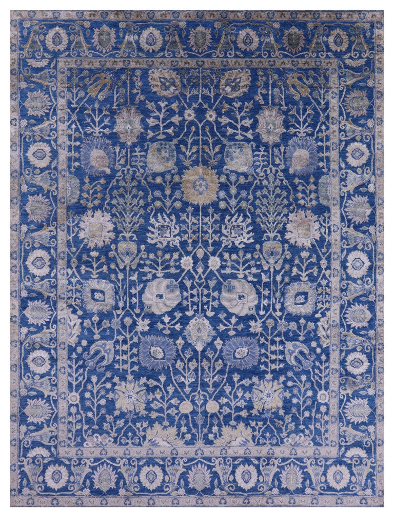 Persian Wool & Silk Hand-Knotted Rug 8' 0" X 10' 6" - Q15974