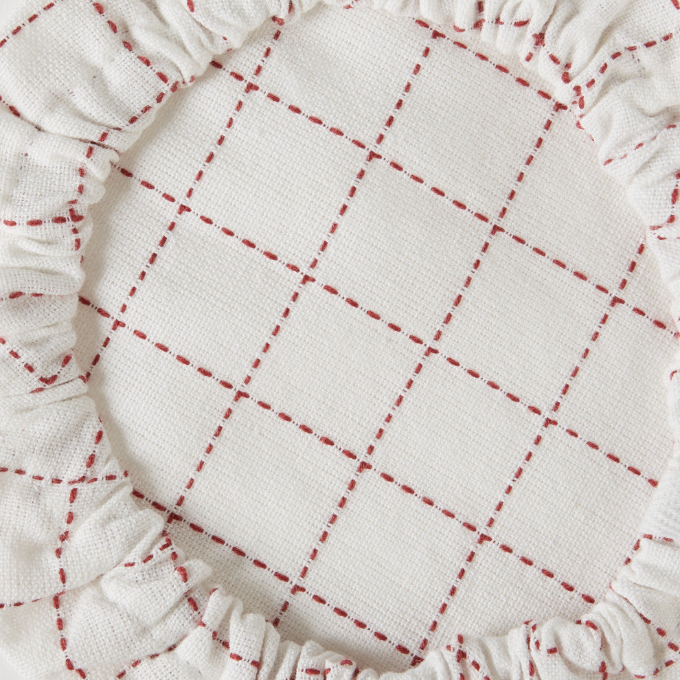 DII Asst Barn Red Farmhouse Woven Dish Cover (Set of 3)