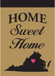 Double Applique Virginia Burlap Garden Flag