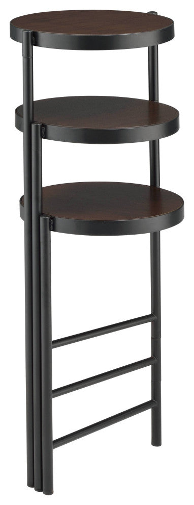 Namid Plant Stand, Walnut and Black
