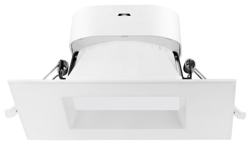 9 watt LED Direct Wire Downlight - 6 inch - 2700K - 120 volt - Dimmable - Square