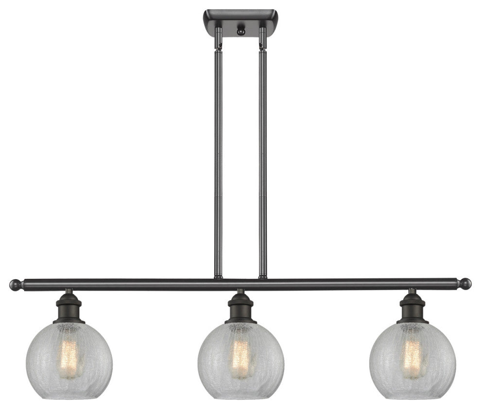 INNOVATIONS LIGHTING 516-3I-OB-G125-LED Athens 3 Light Island Light