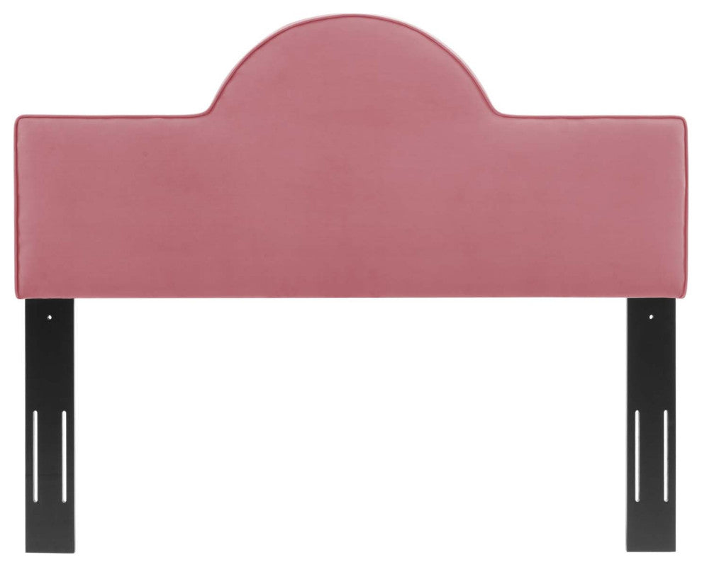 Dawn Full/Queen Performance Velvet Headboard Dusty Rose