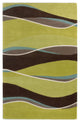 KAS Eternity 1084 Lime/Mocha Landscapes Area Rug, 8'x10'
