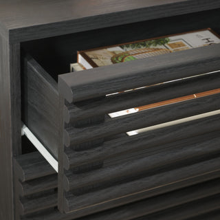 Safavieh Averi 2 Drawer Nightstand, Black