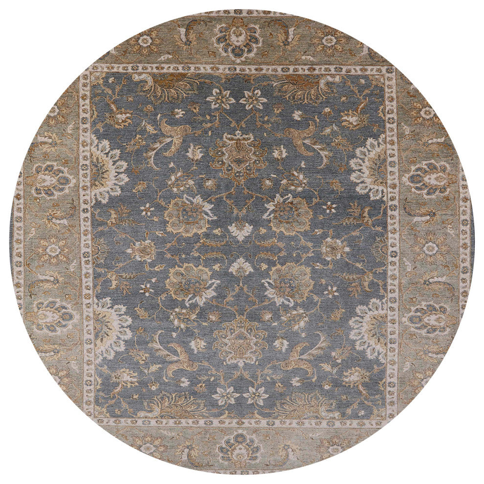 Ahgly Company Indoor Round Mid-Century Modern Area Rugs, 6' Round