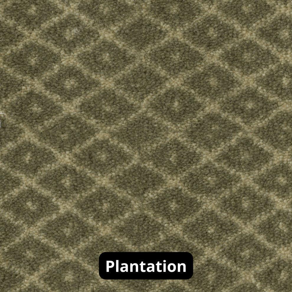 Diamond Pattern 3/8 Thick Indoor Area Rug Carpet, Plantation, 4x8